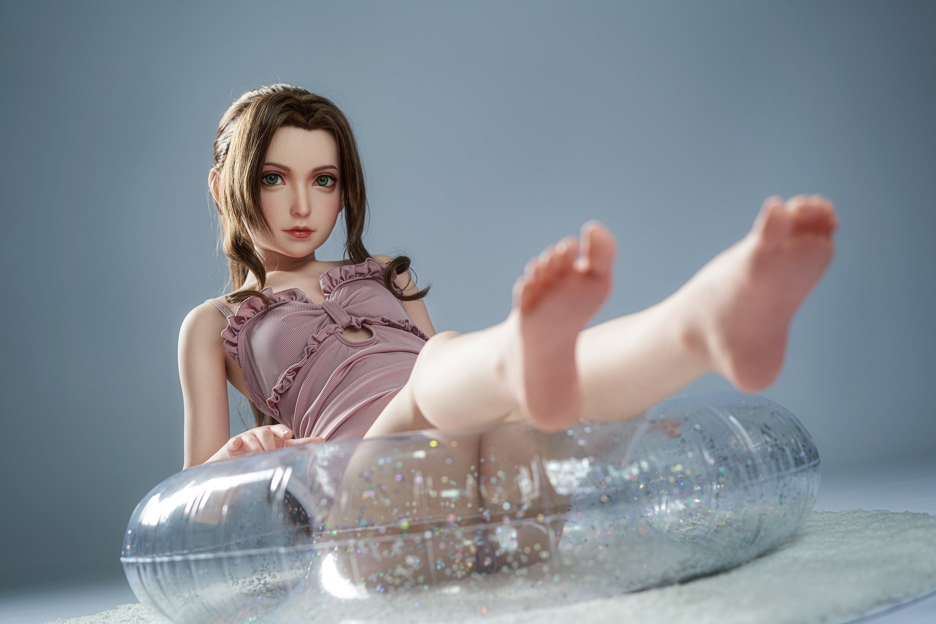 Scarlett HWC02 EU In Stock Black Sexy Life-like Sex Doll AA Cup 4.33'(132cm)