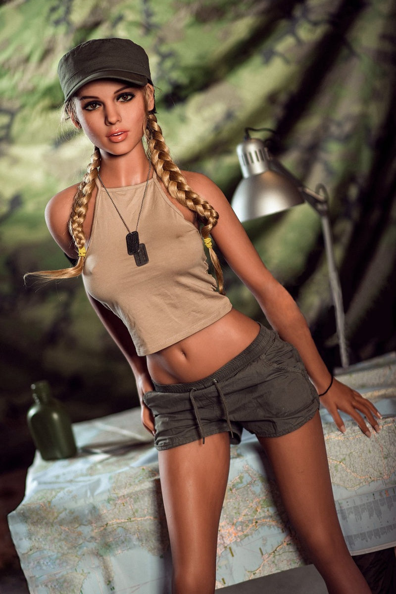 EU IN STOCK Blair 157cm(5.15') TPE Body Dark Tanned Sex doll
