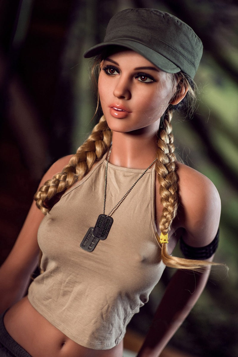EU IN STOCK Blair 157cm(5.15') TPE Body Dark Tanned Sex doll